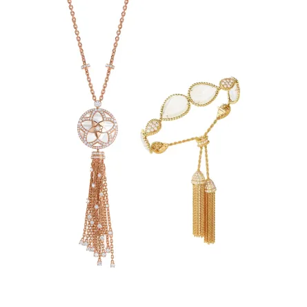 مجوهرات مُزينة بالشراشيب لإطلالة جريئة تخطف العيون لعروس شتاء 2023