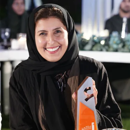  رئيسة تحرير "سيدتي" لمى الشثري أثناء التكريم