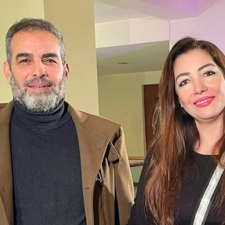 أحمد عبد العزيز وزوجته الكاتبة دينا شرف الدين - الصورة من حسابها على إنستغرام