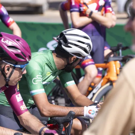 بدأت المرحلة الثالثة من محطة قطار المنشية، وصولاً إلى أبو راكة بمسافة تبلغ 159. الصورة من حساب وزارة الرياضة على تويتر