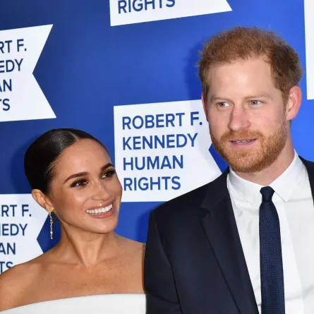 Prince Harry, Duke of Sussex, and Meghan, Duchess of Sussex, arrive at the 2022 Robert F. Kennedy Human Rights Ripple of Hope Award Gala at the Hilton Midtown in New York on December 6, 2022. ANGELA WEISS / AFP