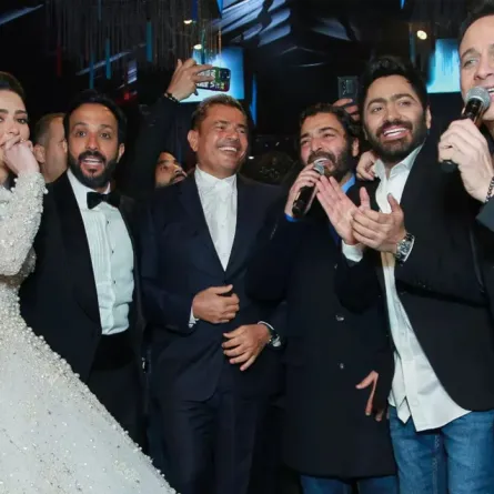 نجوم الفن يشعلون حفل زفاف أحمد عصام