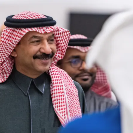 عبادي الجوهر أثناء جولة في مرواس -الصور من حساب مرواس على تويتر