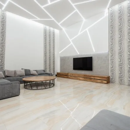 ديكورات جبس ناعمة للتلفزيون في