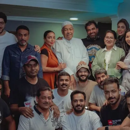 كواليس مسلسل منزل 12 - صورة من صفحة المخرج مناف عبدال على انستغرام