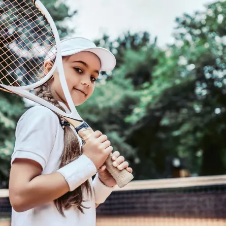 صورة لطفلة رياضية