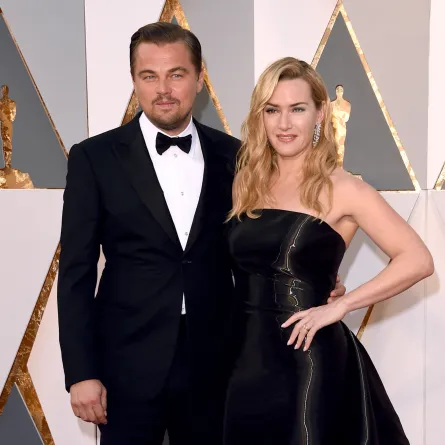 Actors Leonardo DiCaprio and Kate Winslet attend the 88th Annual Academy Awards at Hollywood & Highland Center on February 28, 2016 in Hollywood, California. Jason Merritt / GETTY IMAGES NORTH AMERICA / Getty Images via AFP