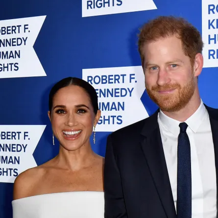 Prince Harry, Duke of Sussex, and Meghan, Duchess of Sussex, arrive at the 2022 Robert F. Kennedy Human Rights Ripple of Hope Award Gala at the Hilton Midtown in New York on December 6, 2022. ANGELA WEISS / AFP