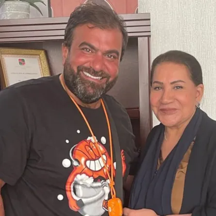 مناف عبدال وسعاد عبدالله -الصورة من حسابه على الانستغرام