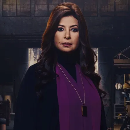 منال سلامة - على الملصق الدعائي لمسلسل الأصلي صورة من صفحتها على انستغرام