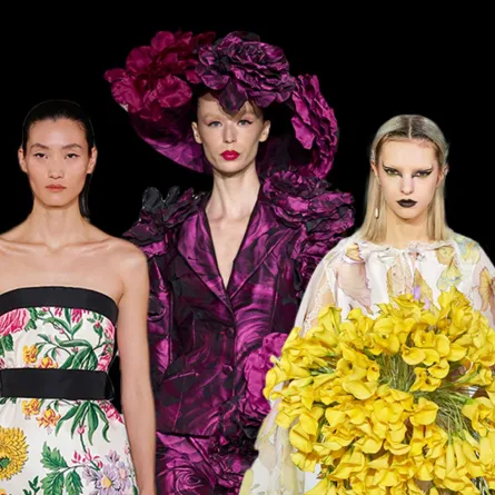 الزهور تسيطر على عروض أسبوع الموضة في نيويورك