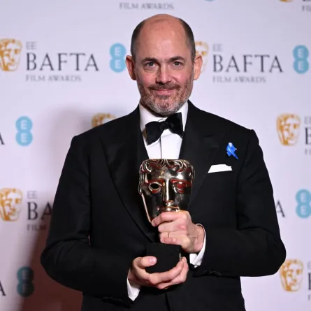 Edward Berger at the Royal Festival Hall, Southbank Centre, in London, on February 19, 2023. JUSTIN TALLIS / AFP