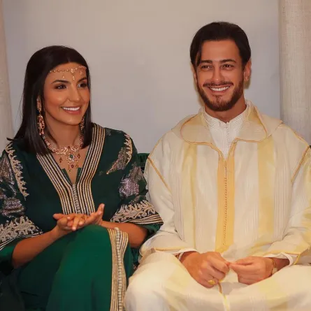 سعد لمجرد وزوجته - الصورة من حسابه على إنستغرام