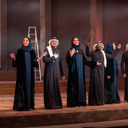 المسرحية الشعرية الغنائية "معلقاتنا امتداد أمجاد" (الصورة من واس)