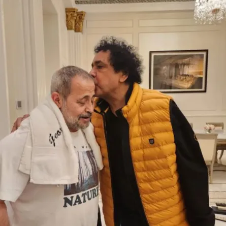محمد منير وجورج وسوف - الصورة من انستغرام جورج وسوف