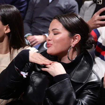 Selena Gomez attends the game between the Los Angeles Lakers and the Brooklyn Nets on January 30, 2023 at Barclays Center in Brooklyn, New York. Nathaniel S. Butler / NBAE / Getty Images / Getty Images via AFP