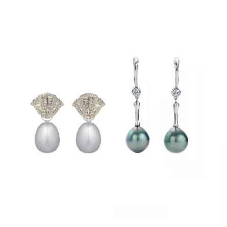 موديلات أقراط لؤلؤ ملونة لشتاء 2023