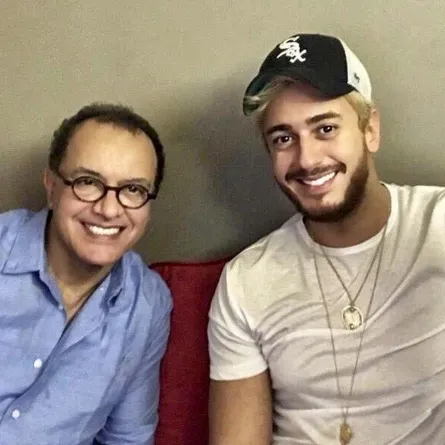 سعد لمجرد ووالده البشير عبده - الصورة من حساب البشير على إنستغرام 