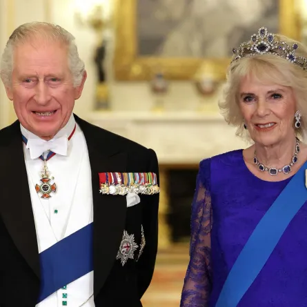 King Charles III and Camilla, Queen Consort at Buckingham Palace in London on November 22, 2022. Chris Jackson / POOL / AFP