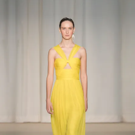 فستان باللون الأصفر من آدم ليبيس Adam Lippes