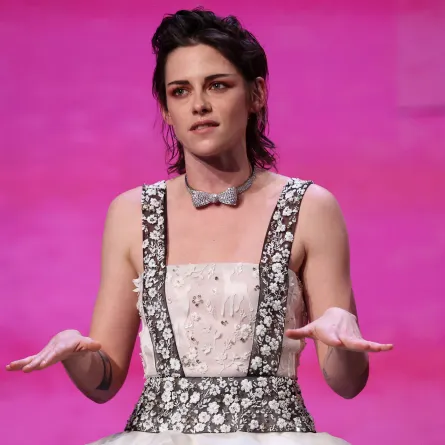 US actress and jury member Kristen Stewart speaks on stage during the Opening Gala of the Berlinale, Europe's first major film festival of the year, in Berlin on February 16, 2023. Ronny HARTMANN / AFP