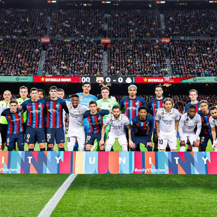 برشلونة يفوز على ريال مدريد بهدفين مقابل هدف في الدوري الإسباني - الصورة من حساب الدوري الإسباني على تويتر