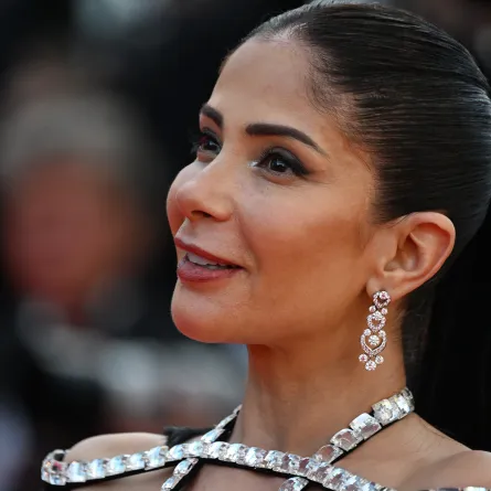  Mona Zaki during the 75th edition of the Cannes Film Festival in Cannes, southern France, on May 27, 2022.PATRICIA DE MELO MOREIRA / AFP
