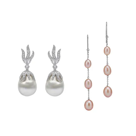 تزيني بأقراط مرصعة بلآلئ الباروك لإطلالة ساحرة في رمضان