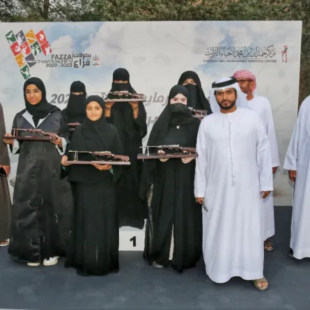 تفوق ملحوظ للإماراتيات في بطولة فزاع للرماية بالسكتون- الصورة من مركز حمدان بن محمد لإحياء التراث 