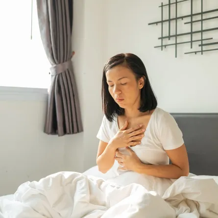 صورة لحامل تشعر بضيق التنفس