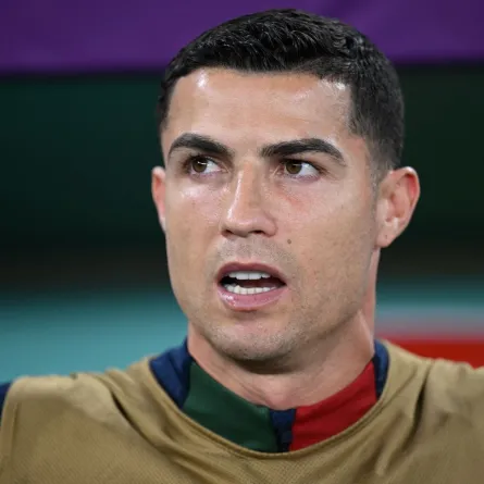 Cristiano Ronaldo at the Al-Thumama Stadium in Doha on December 10, 2022. Kirill KUDRYAVTSEV / AFP