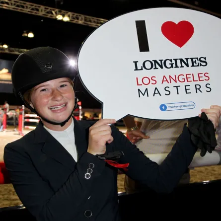 Jennifer Gates at Los Angeles Convention Center on September 28, 2014 in Los Angeles, California. David Buchan/Getty Images for Masters Grand Slam Indoor/AFP