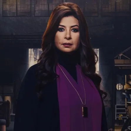 منال سلامة - على الملصق الدعائي لمسلسل الأصلي صورة من صفحتها على انستغرام 