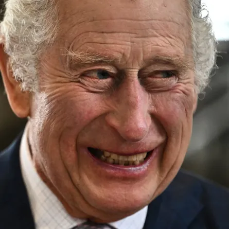 King Charles III meets with volunteers and service users of the charity organisation Age UK, during an afternoon tea at the Colchester Library during a visit in Colchester, on March 7, 2023. Ben Stansall / POOL / AFP