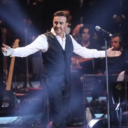  صابر الرباعي  في سهرة المهرجان- الصورة من موقع مهرجان الأغنية التونسية على الفيسبوك