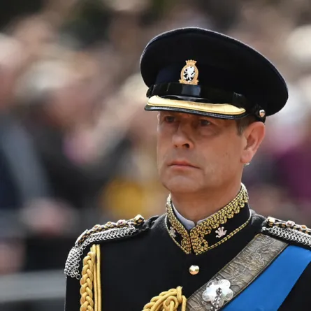 September 14, 2022 Prince Edward, walks behind the coffin of Queen Elizabeth II,  during a procession from Buckingham Palace to the Palace of Westminster, in London. Kate Green / POOL / AFP