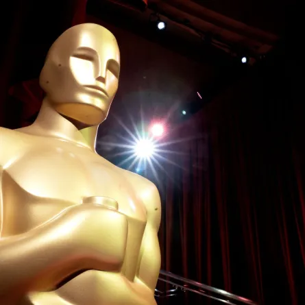 An Oscar statue in Hollywood, California, on March 11, 2023. Stefani Reynolds / AFP