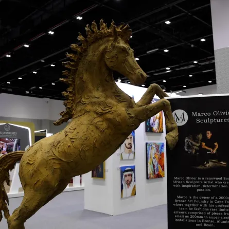 يشارك في معرض الخيول أكثر من 60 عارضًا من 35 دولة. الصورة من مكتب دبي الإعلامي