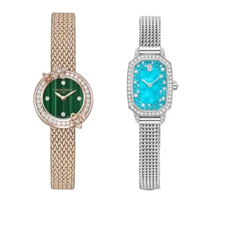 ساعات ذهب أبيض ووردي تناسبك مع عبايات رمضان 2023