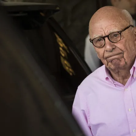 Rupert Murdoch, chairman of News Corp and co-chairman of 21st Century Fox, arrives at the Sun Valley Resort of the annual Allen & Company Sun Valley Conference, July 10, 2018 in Sun Valley, Idaho.  Drew Angerer/Getty Images/AFP