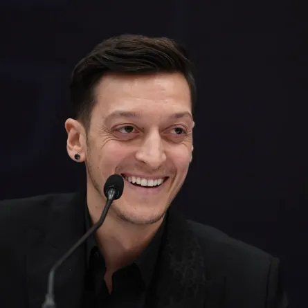 Mesut Ozil at the Divan Faruk ilgaz facilities on January 27,2021 in Istanbul. Ozan KOSE / AFP