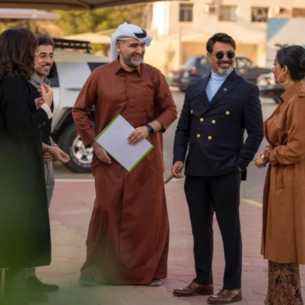 أبطال مسلسل حياتي المثالية - صورة من صفحة الفنان خالد أمين على انستغرام