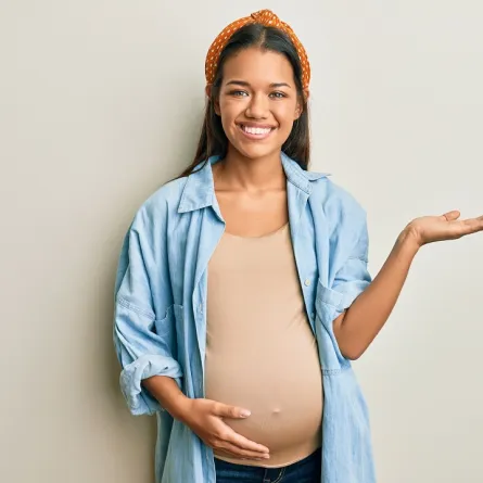 صورة لحامل في التاسع