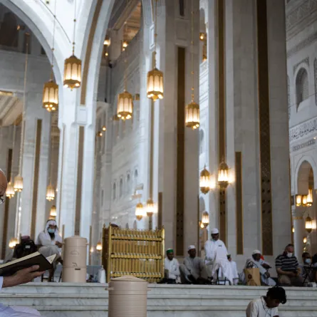  (120) مصلى بالتوسعة السعودية الثالثة . الصورة من وكالة شؤون الحرمين