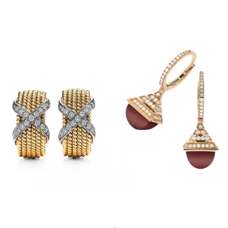 تزيني بأقراط ألماس صغيرة لإطلالة عملية بالعباية في رمضان