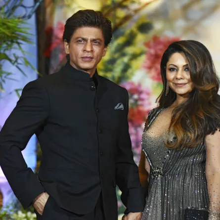 Shah Rukh Khan and Gauri Khan in Mumbai late on May 8, 2018