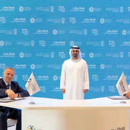 "سلسلة ألعاب الماسترز المفتوحة" في أبوظبي . الصورة من مكتب أبوظبي الإعلامي