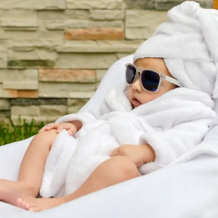 صورة لمولودة في السبا