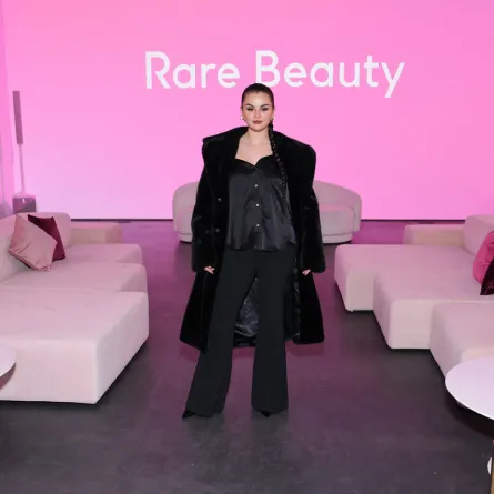 Selena Gomez celebrates the launch of Rare Beauty's Soft Pinch Tinted Lip Oil Collection on March 29, 2023 in New York City. Cindy Ord/Getty Images/AFP