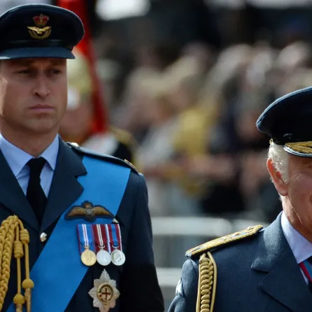 King Charles and Prince William in London on September 14, 2022. Chris J Ratcliffe / POOL / AFP